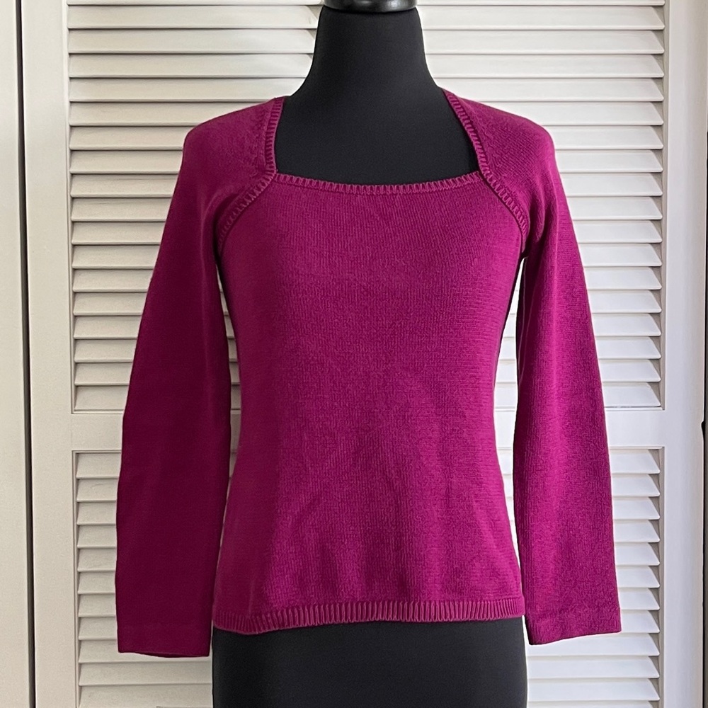 Ann Taylor Magenta Sweater